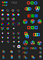 RGB Schemes logo design process 1
