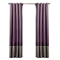 Colorblocked curtain panel with grommets.     Product: Set of 2 curtain panels     Construction Material: 100% Polyes...