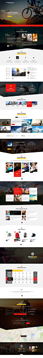 Xtreme Sports club - PSD Template