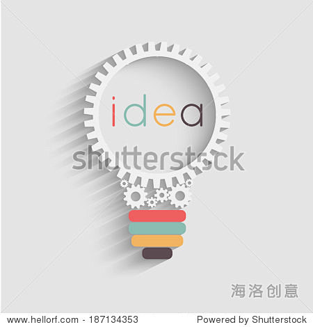 light bulb with gear...