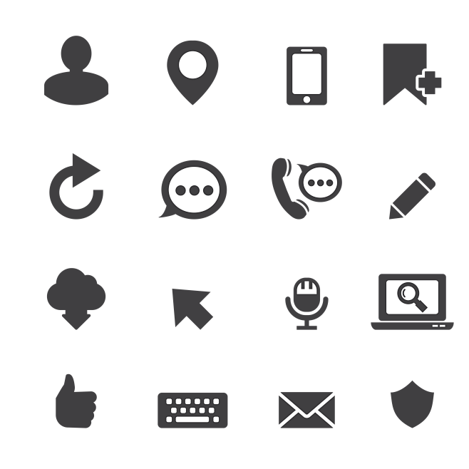 手势电话icon图标素材