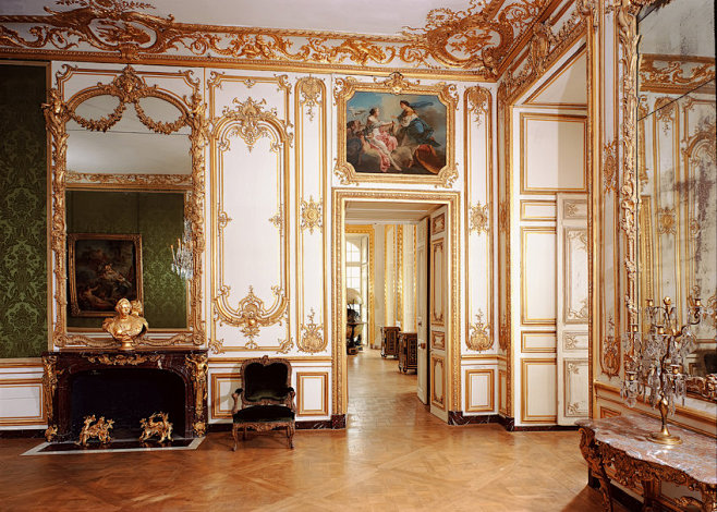 凡尔赛宫，宫殿、 法国，镜子、 豪华的内...