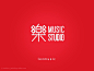 乐music logo : music studio logo design