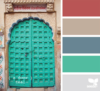 a door teal