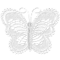 欧式唯美婚礼白色蕾丝花朵戒指相框装饰免抠PNG图案 手账影楼素材 (153)
