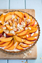 Nectarine tart in a ginger biscuit crust | Drizzle and Dip #采集大赛#