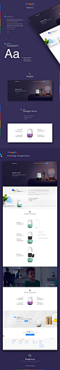 Google Home Landing Page on Behance