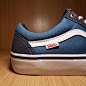 正品VANS PRO SKATE OLD SKOOL CLASSIC经典蓝色海军蓝os低帮男鞋-淘宝