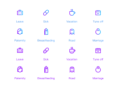 _岄眠采集到2019 Icon设计趋势