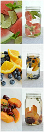 Naturally Flavored Water Infused with Fruit and Herbs : Healthy Drink : Homemade Vitamin Water