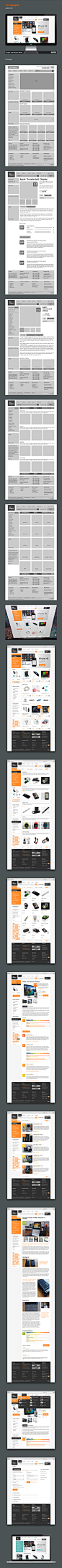 The Gadgetz, magento shop on Behance