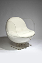 Armlesschair by Boris Tabakoff | WHITE