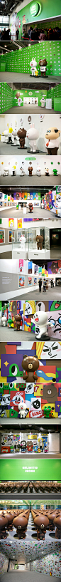 LINE THEMEPARK : The LINE BRAND EXPERIENCE EXHIBITION, which was held under the concept of “LINE World”, is an exhibition that moved LINE’s virtual world into the real world. All of LINE’s mobile identity artwork was relocated to the offline environment i