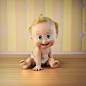 Baby Roger : The idea of this project was to take the original 2D character of the diaper's brand Baby Roger and make the character come alive in 3D.Concept made by Marco Teixeira.Client: Baby Roger