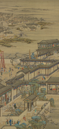 中国古典画壁纸 《十二月令图轴》 ​