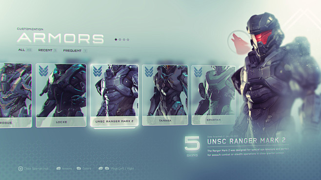 Halo 5 UI Concepts, ...