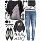 A fashion look from August 2014 featuring Closed t-shirts, Object Collectors Item jeans and Yves Saint Laurent flats. Browse and shop related looks.