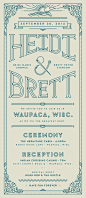 Heidi Brett - Wedding Invitations by Brett Stenson (800×1842)