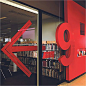 A nice design, with number nine. Wayfinding | Five Dock Library #wayfinding and #signage
