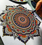 Intricate Mandalas Gilded with Gold by Artist Asmahan A. Mosleh