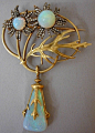 Lalique 1898 brooch - opals, gold & diamonds by Leticia M
