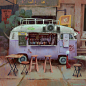 Mobile cafe, Tommy Kim : Study from photo reference.