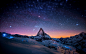 山 #sunset, #night, #stars, #snow | Wallpaper No. 76274 - wallhaven.cc
