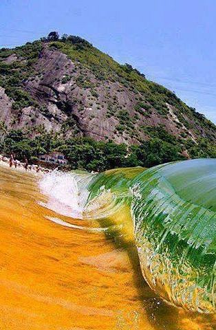 红海滩，里约热内卢，巴西 