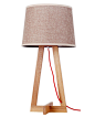 小台灯 现代灯具 自然新风时尚木艺灯创意巴黎台灯