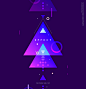 三角组图 紫色梦幻 渐变 几何 时尚元素 促销主题海报设计PSD tiw036a43613