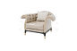 金凯莎·卡迪亚系列908C现代轻奢欧式单人位沙发（D类半皮）-轻奢家具，现代轻奢家具，现代欧式家具，现代时尚家具，欧式现代家具-金凯莎欧式家居官网