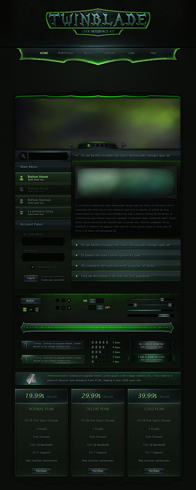 Twinblade UI Kit by ...