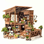 童话中的梦幻小木屋。merchantofhappiness ​​​​
