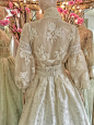 Edwardian style lace and silk wedding dress by Joanne Fleming Design