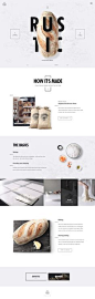 Bakin’ Cabin layout on Inspirationde. We love this simple, elegant layout. #Sexywebdesign #Webdesign