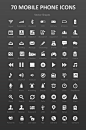 70 Mobile Interface icons