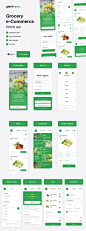 Giantfarm-食品和杂货配送移动APP UI KIT（XD） 