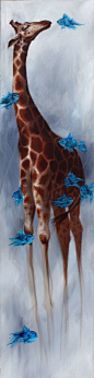 Giraffe and Fish by Mallory Hart, via Behance