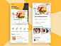 Discover Restaurants menu colors food clean discover restaurants ux ui
