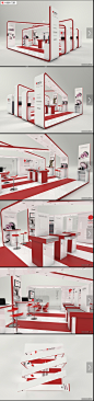 Stand Depuy红与白展厅设计 [6P]-空间设计