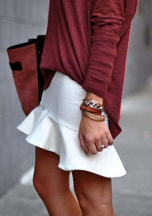 the skirt, the shirt...