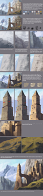 landscape tutorial by *digital-fantasy on deviantART