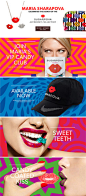 Sugarpova糖果品牌网站图片Banner设计