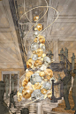 Burberry创意总监打造今年Claridge's酒店圣诞树 手稿