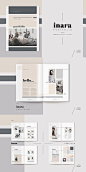 Inara Portfolio / Lookbook Template #portfolio #lookbook #brochure #template #indesign #fashion #photography