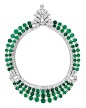  Emerald of the Day this Month of May: A 1938 piece from “Set in Style: The Jewelry of Van Cleef & Arpels,” the Cooper-Hewitt exhibit curated by Sarah Coffin, designed by Patrick Jouin and running through July 4, 2011. This spectacular emerald, diamon