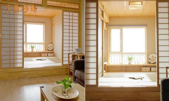 日式和室阳台榻榻米实木定做定制窗台杉木设...