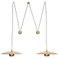 Florian Schulz Double Onos 55 Pendant Lamp with Side Counter Weights at 1stdibs