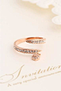 【布丁家】戒指 女 韩国 最新精致大气带坠镶钻指环 欧比雅比正品-淘宝网