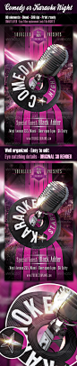 Comedy or Karaoke Night Flyer - GraphicRiver Item for Sale